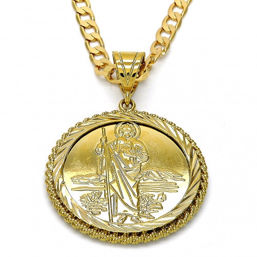 Gold Layered Religious Pendant