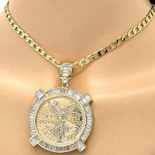 Gold Layered Religious Pendant, Angel