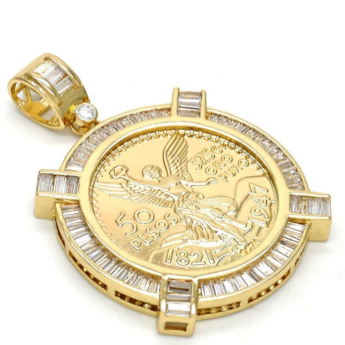 Gold Layered Religious Pendant, Angel
