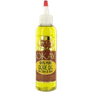 OKAY 100% PURE OLIVE OIL FOR SKIN/HAIR 6OZ / 118ML