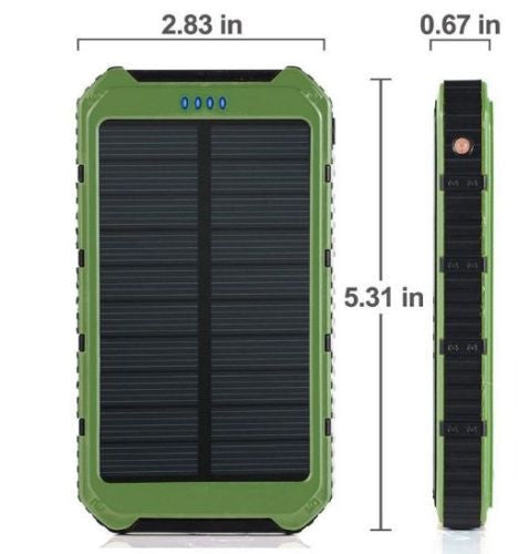 Solar Power Bank Portable External Battery Portable Charger