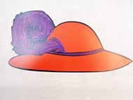 Car Magnet-Red Hat Design