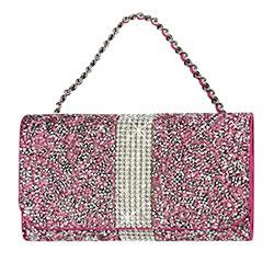 Reiko Jewelry Rhinestone Purse Wallet Case Pouch
