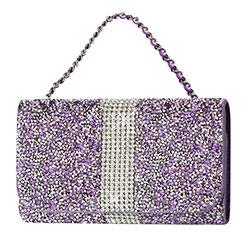 Reiko Jewelry Rhinestone Purse Wallet Case Pouch