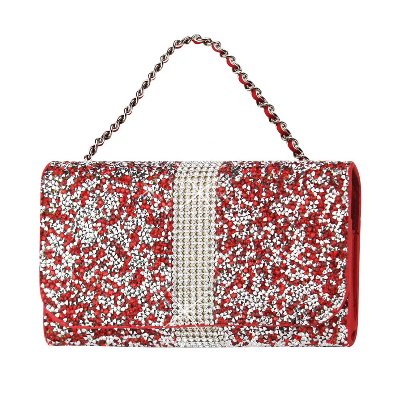 Reiko Jewelry Rhinestone Purse Wallet Case Pouch