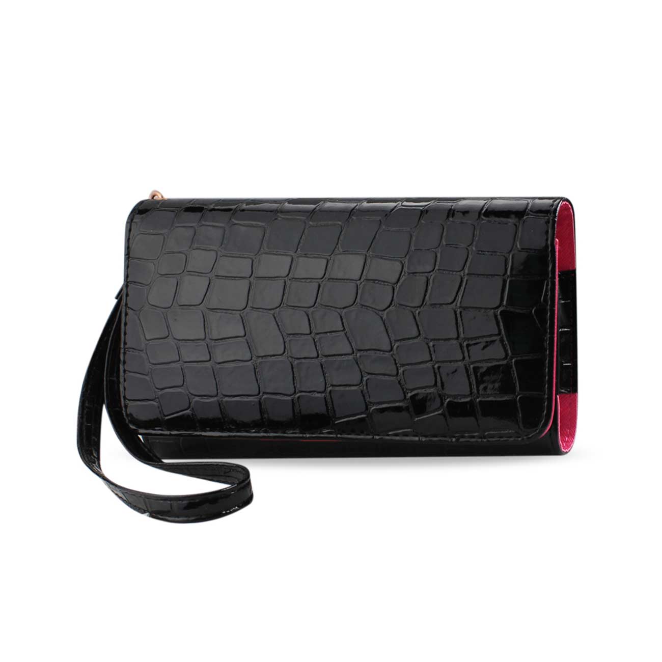 Reiko Crocodile Pattern Purse Wallet Case