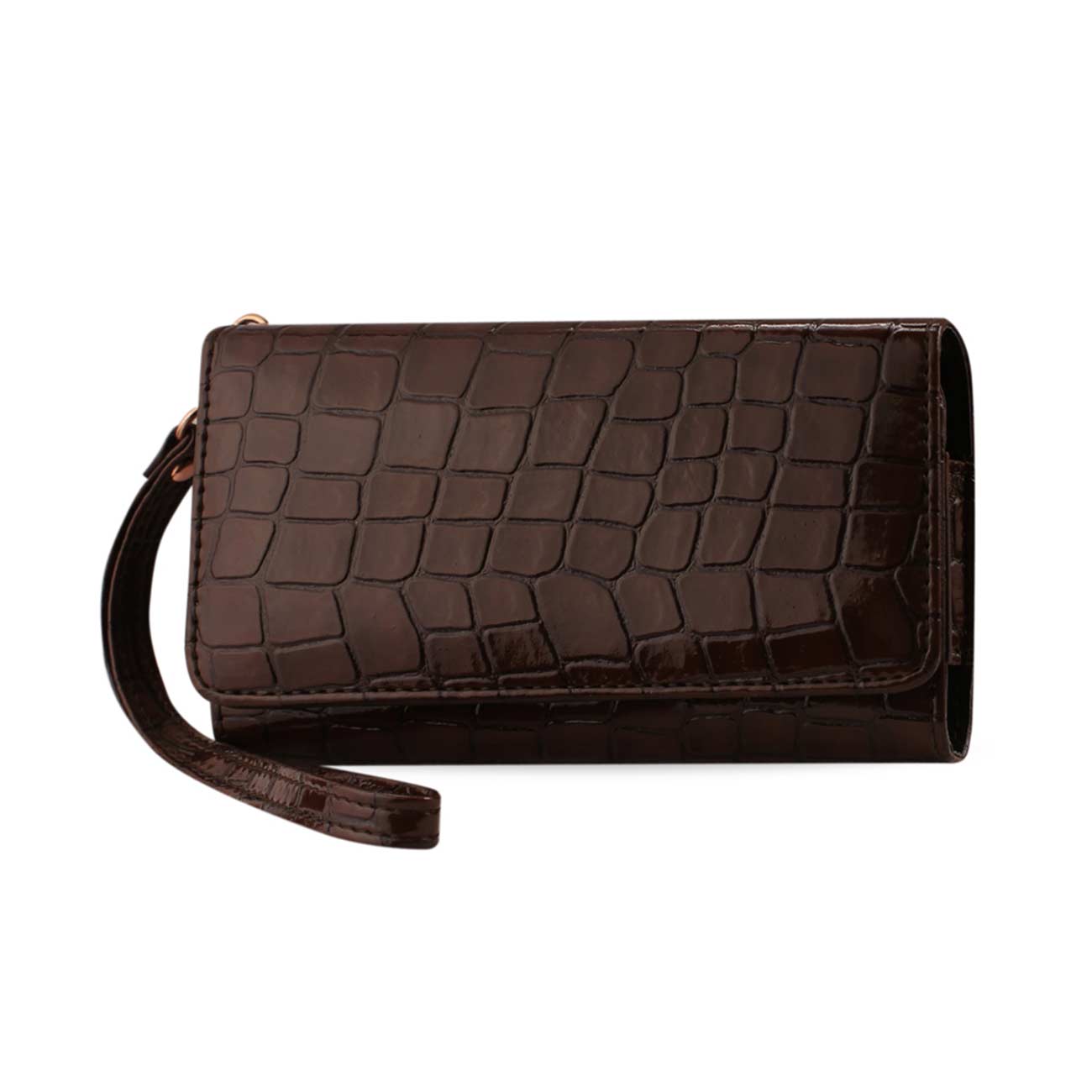 Reiko Crocodile Pattern Purse Wallet Case