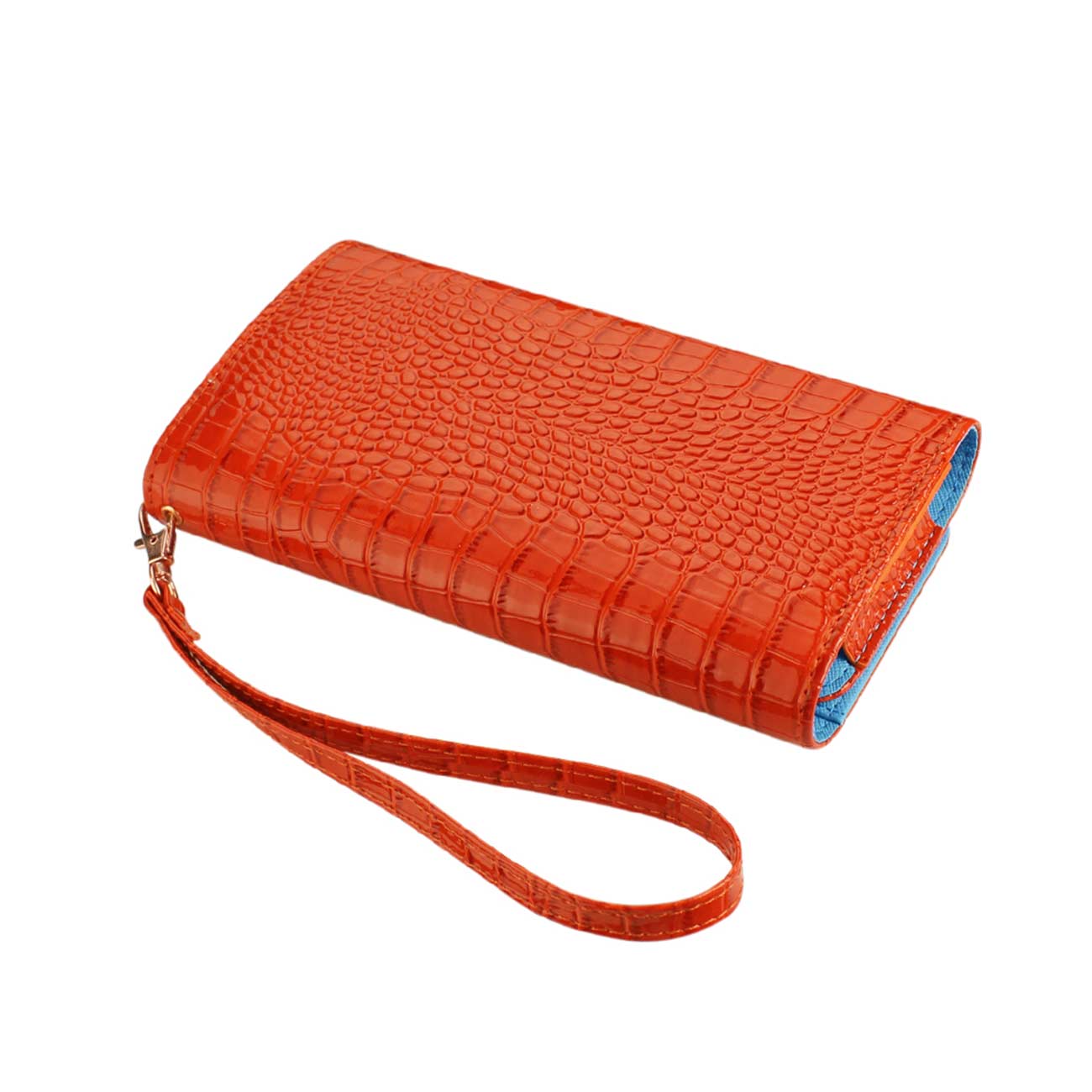 Reiko Crocodile Pattern Purse Wallet Case