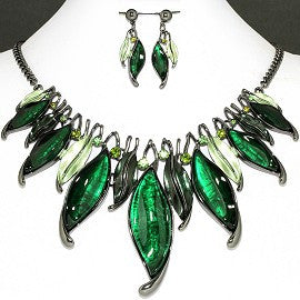 Leaf Rhinestone