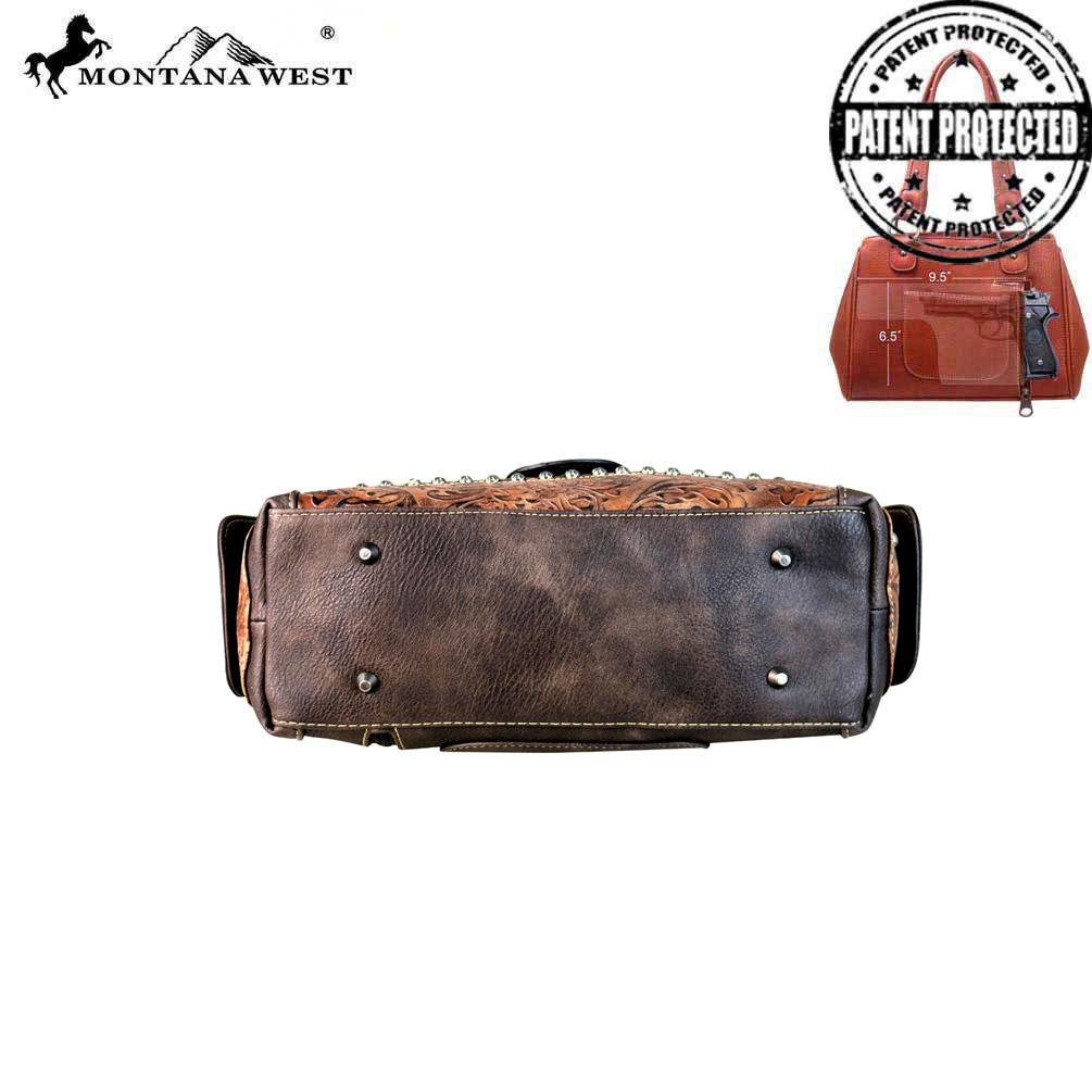 Montana West Safari/Concho Collection Concealed Carry Satchel