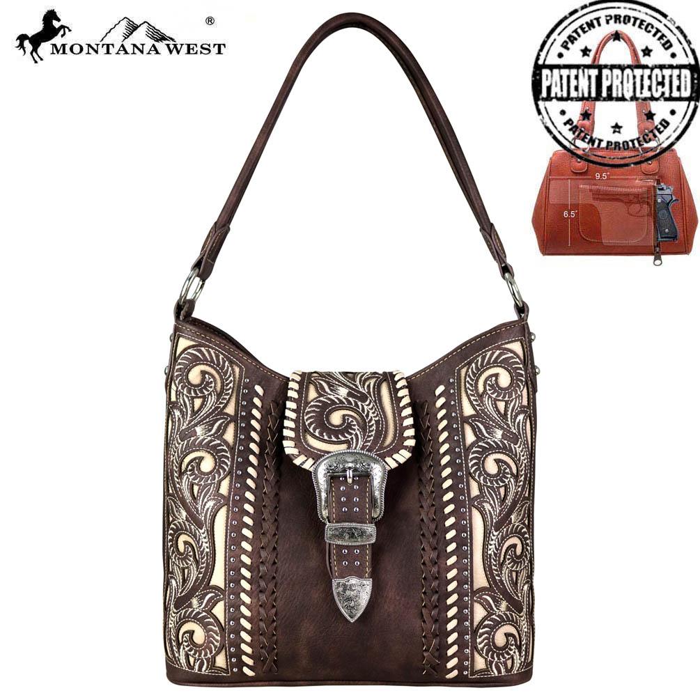 Montana West Buckle Collection Concealed Carry Hobo