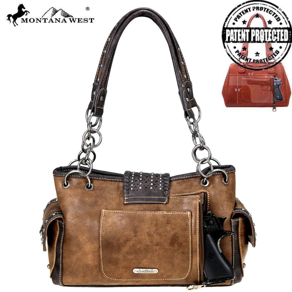 Montana West Concho Collection Concealed Carry Satchel
