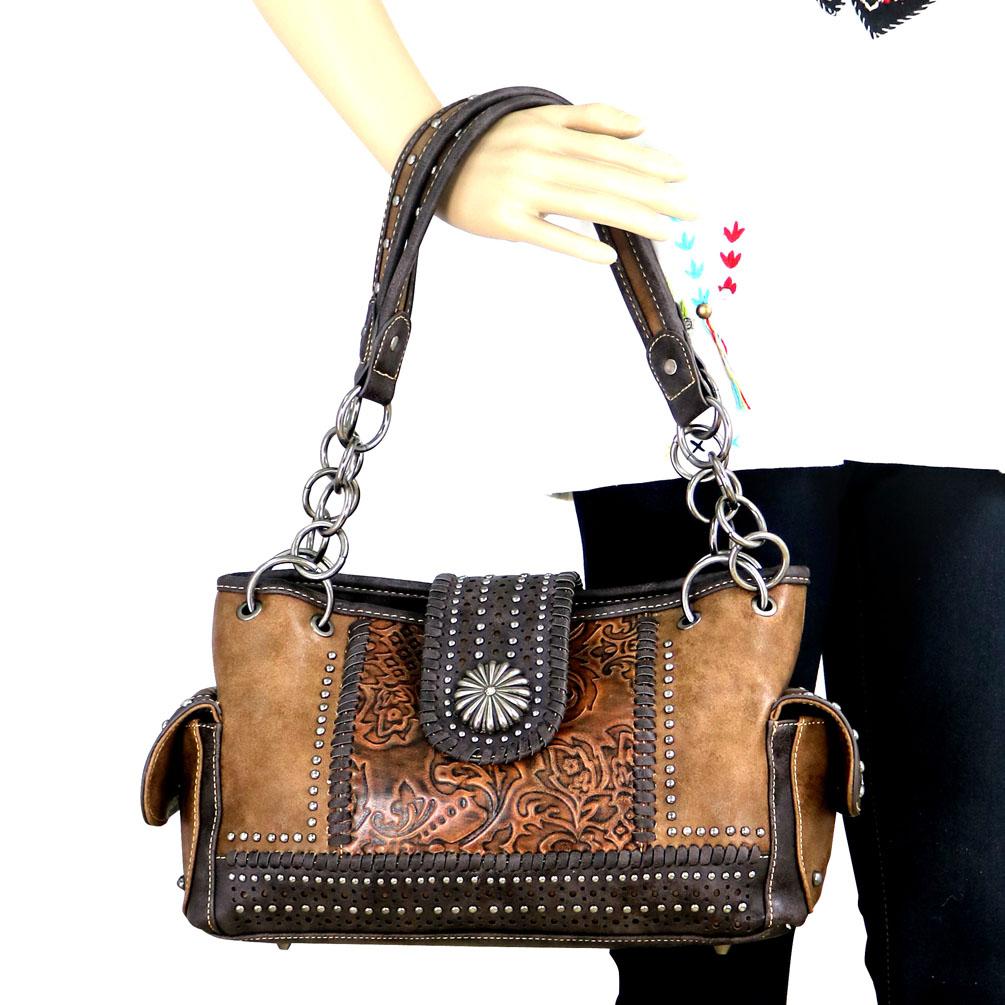 Montana West Concho Collection Concealed Carry Satchel