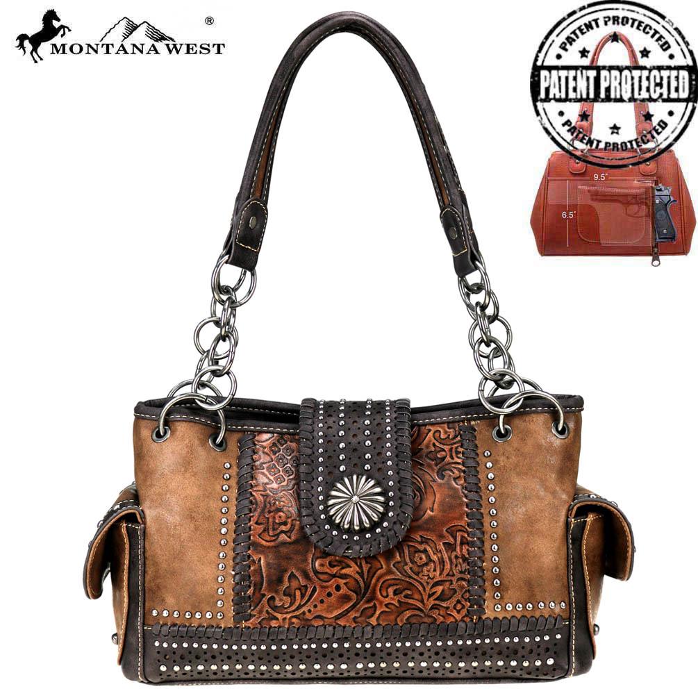 Montana West Concho Collection Concealed Carry Satchel