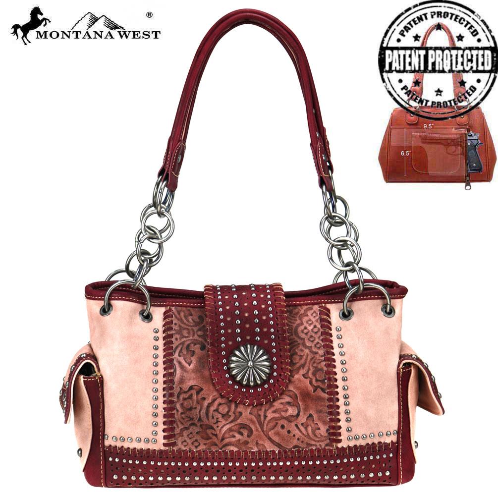 Montana West Concho Collection Concealed Carry Satchel