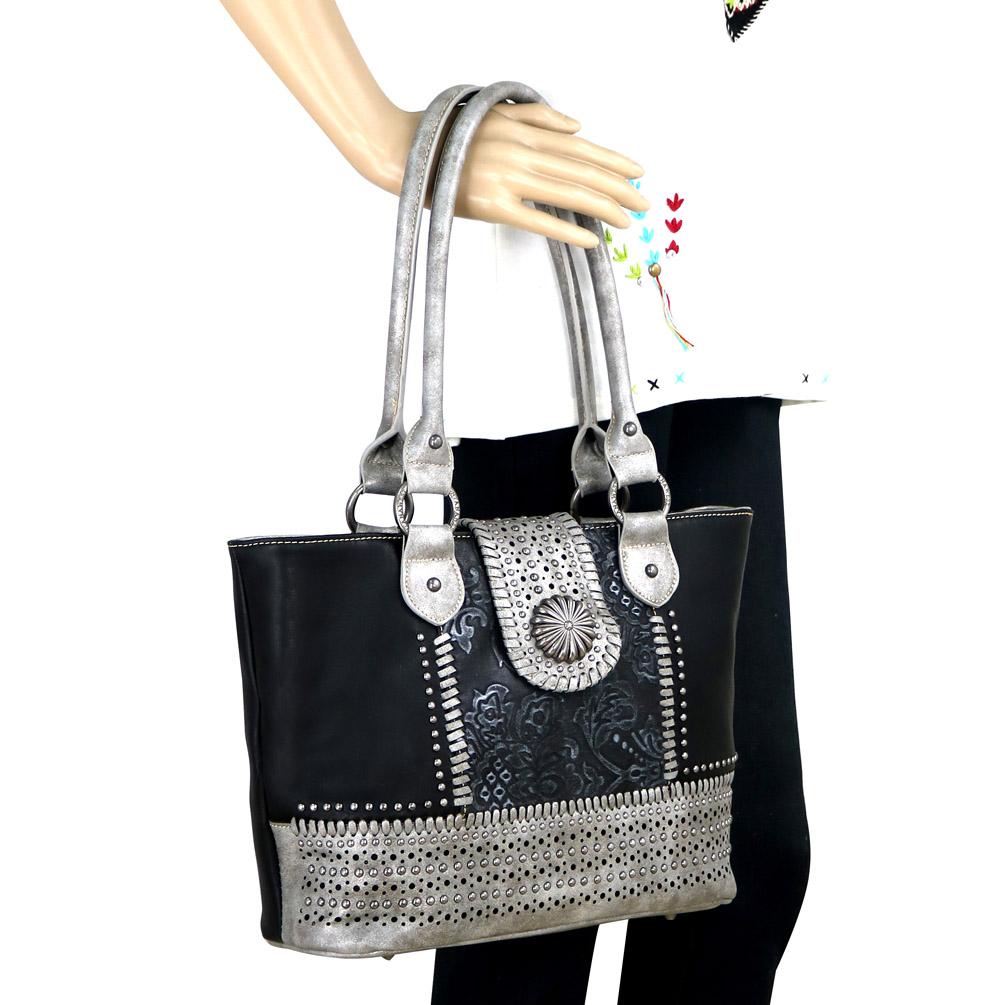 Montana West Concho Collection Concealed Carry Tote