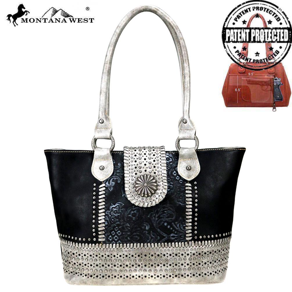 Montana West Concho Collection Concealed Carry Tote