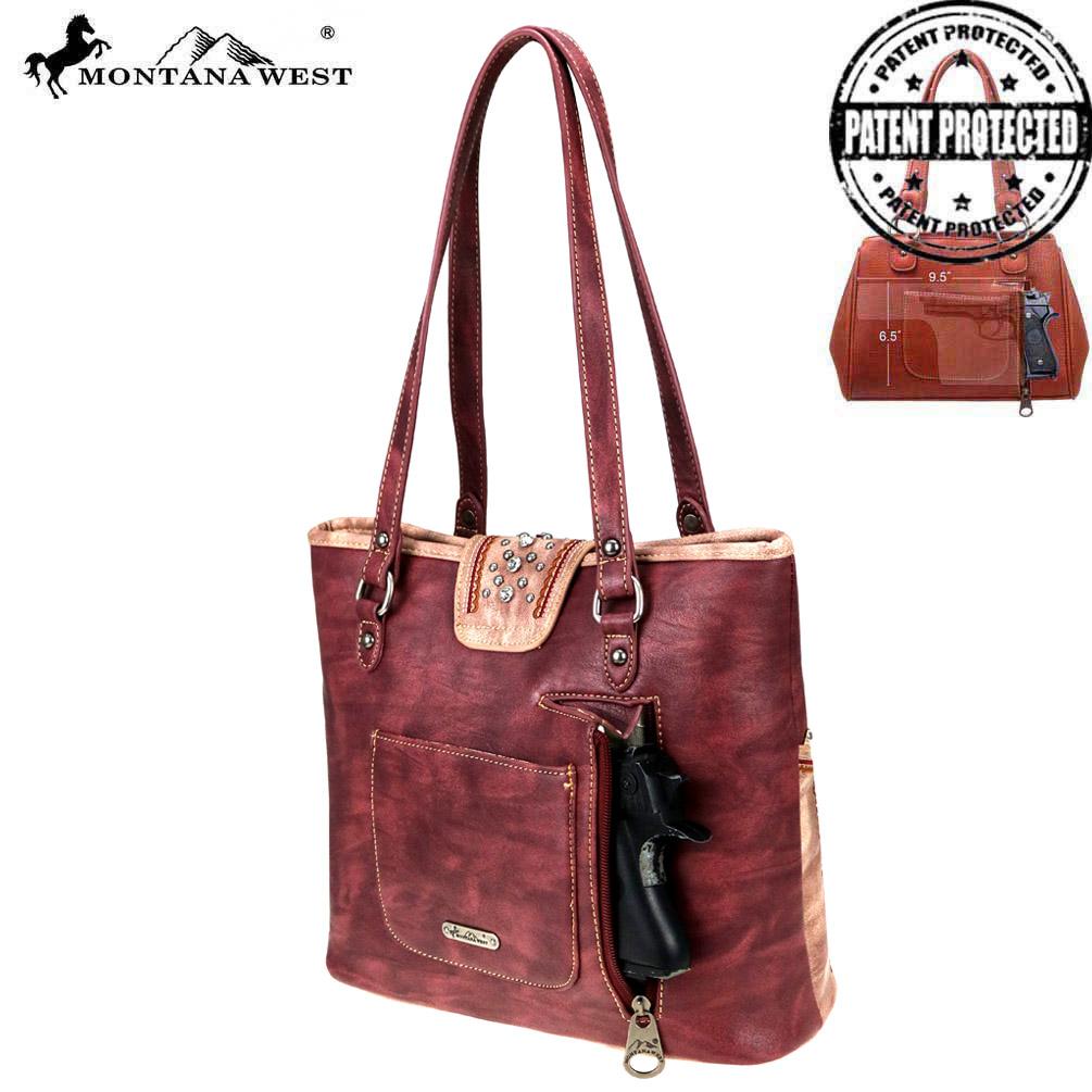 Montana West Buckle Collection Concealed Carry Tote
