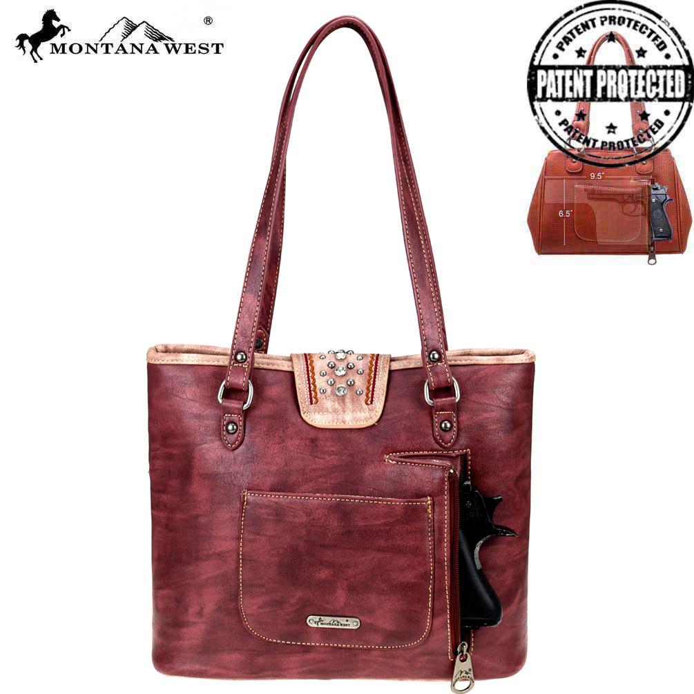 Montana West Buckle Collection Concealed Carry Tote