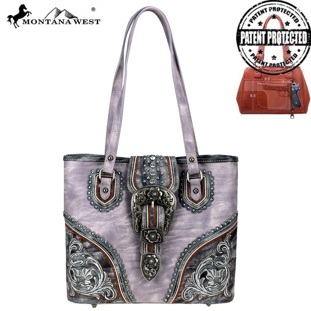 Montana West Buckle Collection Concealed Carry Tote