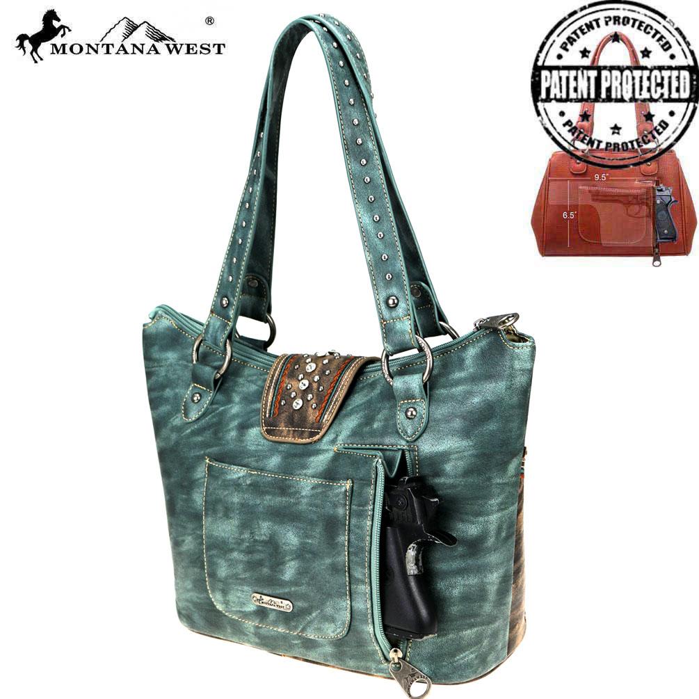 Montana West Buckle Collection Concealed Carry Tote