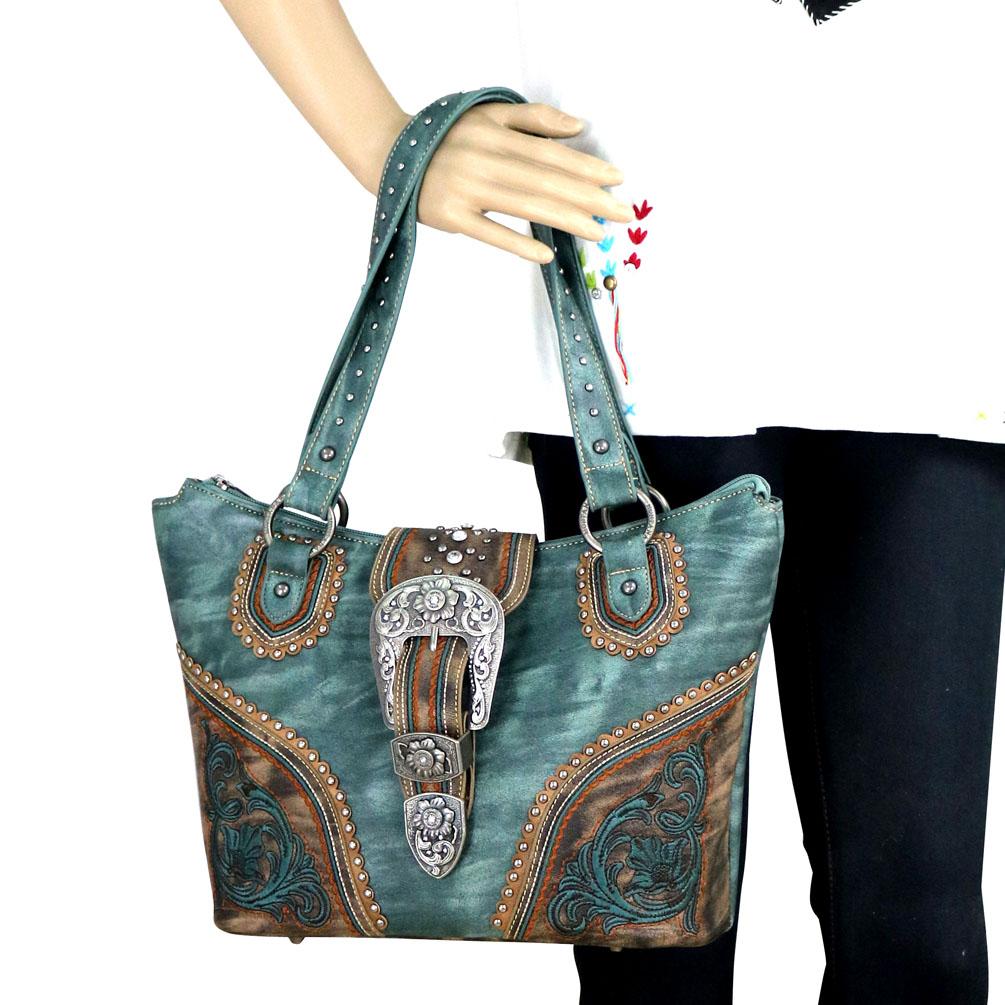 Montana West Buckle Collection Concealed Carry Tote