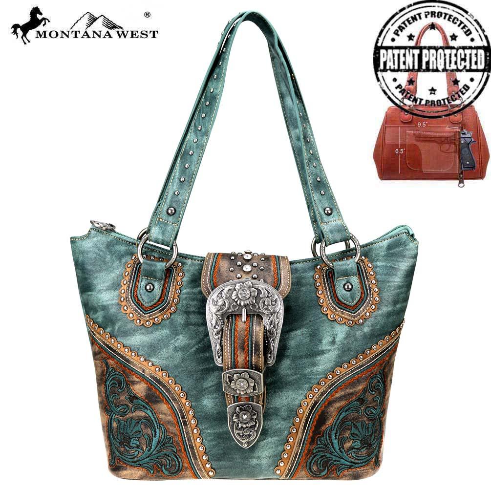 Montana West Buckle Collection Concealed Carry Tote