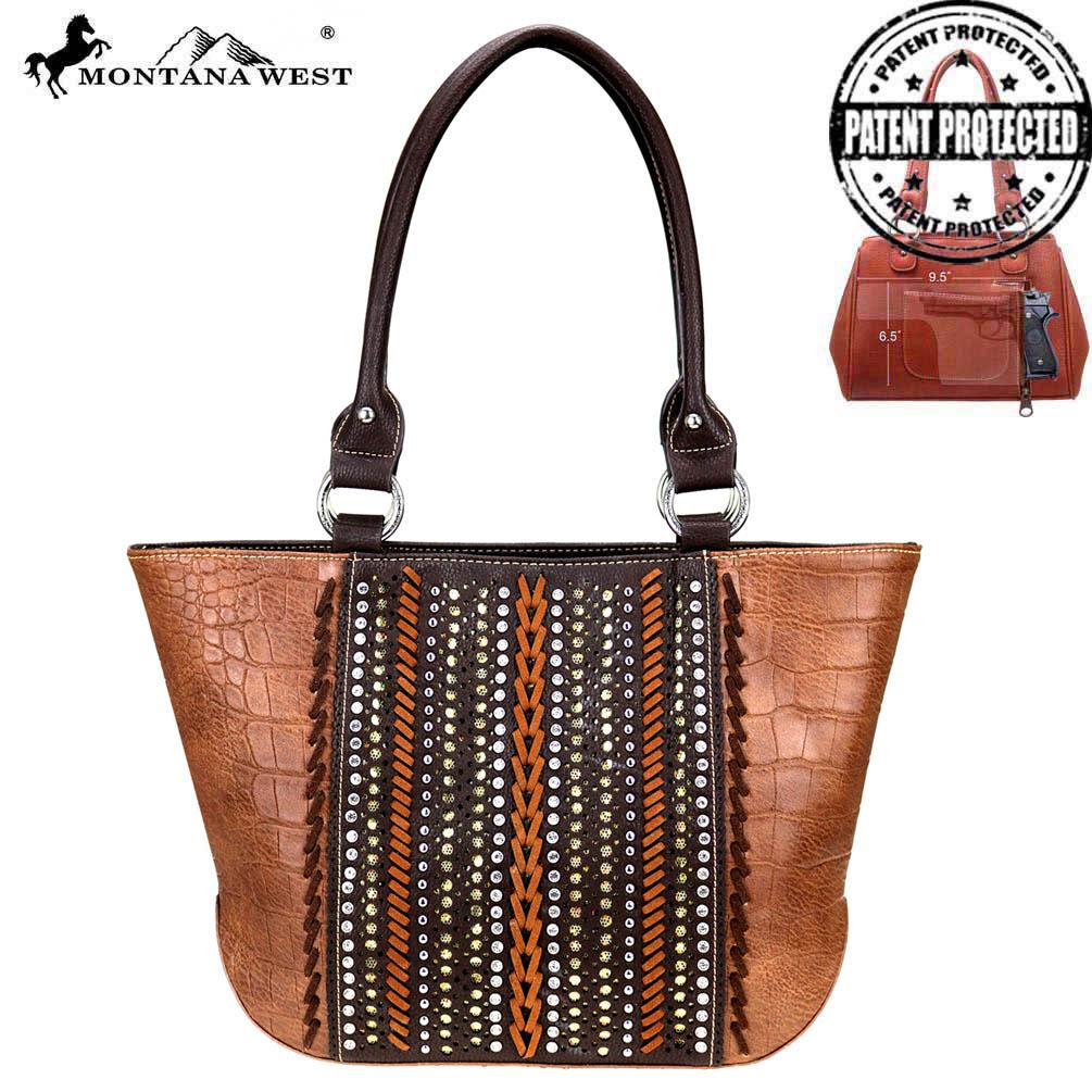 Montana West Safari Collection Concealed Carry Tote