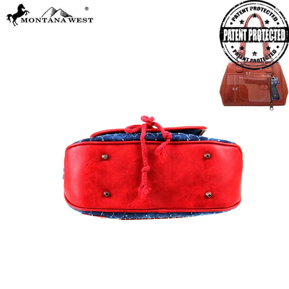 Montana West Embroidered Collection Concealed Carry Tote