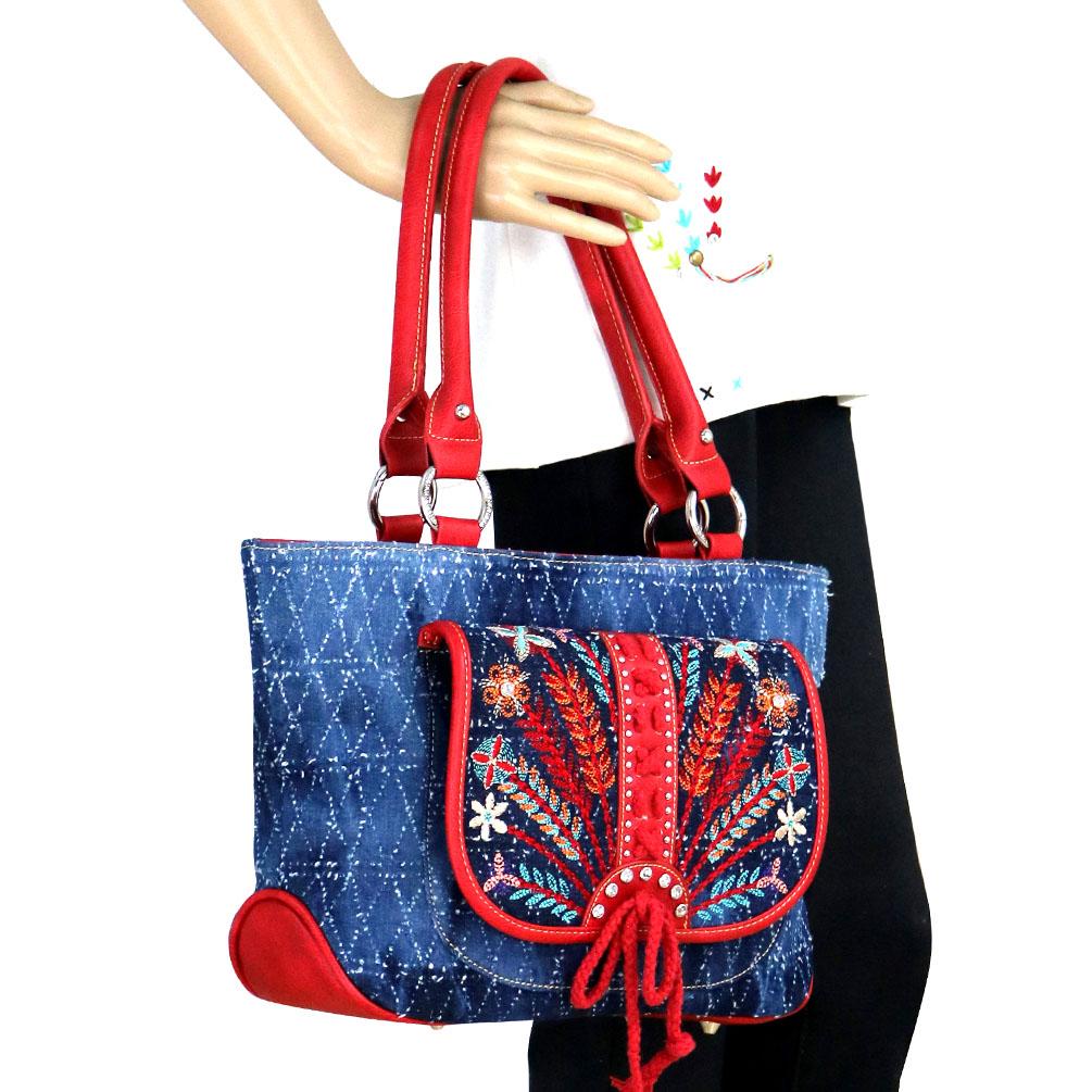 Montana West Embroidered Collection Concealed Carry Tote