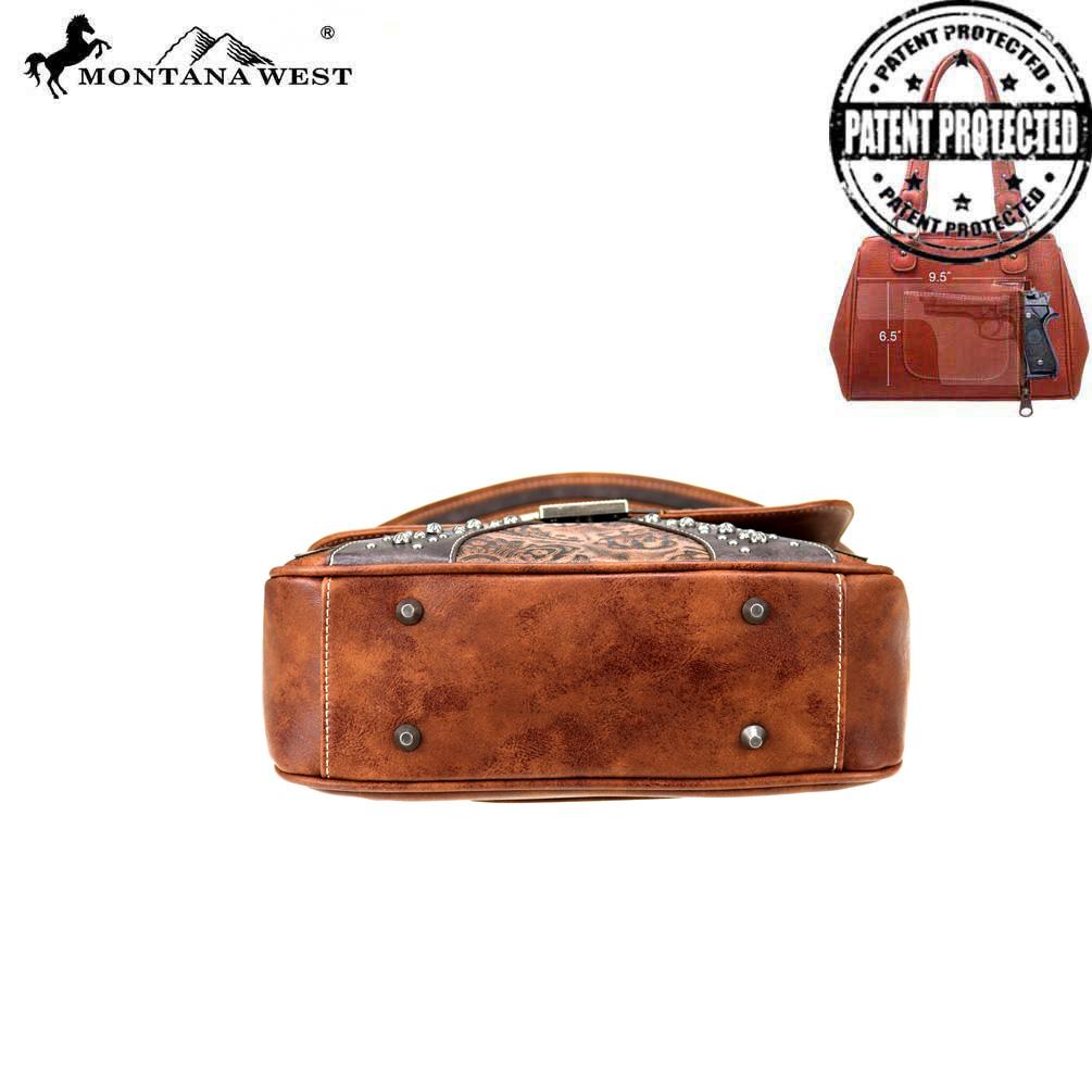 Montana West Embroidered Collection Concealed Carry Hobo