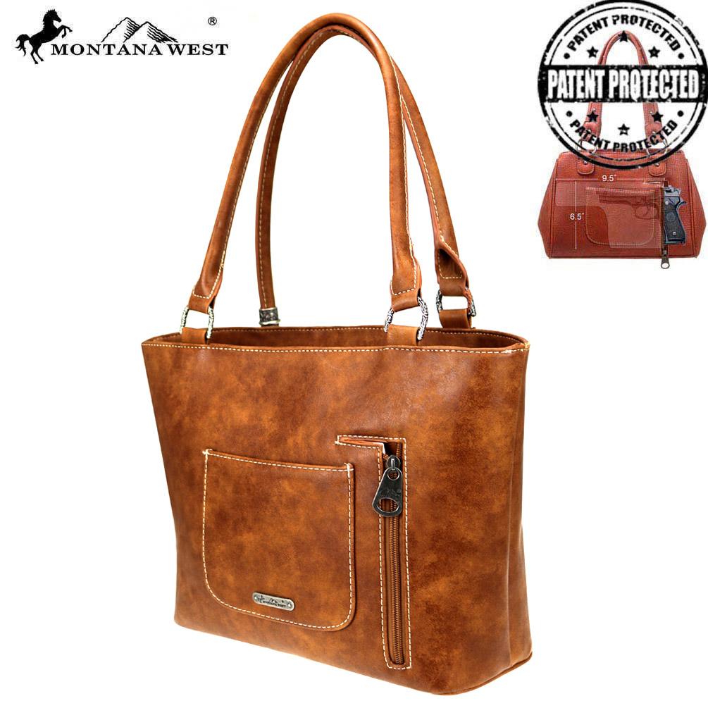 Montana West Embroidered Collection Concealed Carry Tote