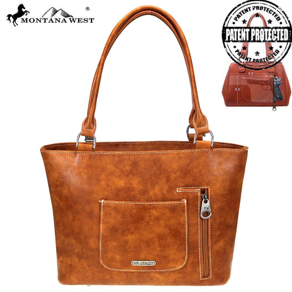 Montana West Embroidered Collection Concealed Carry Tote