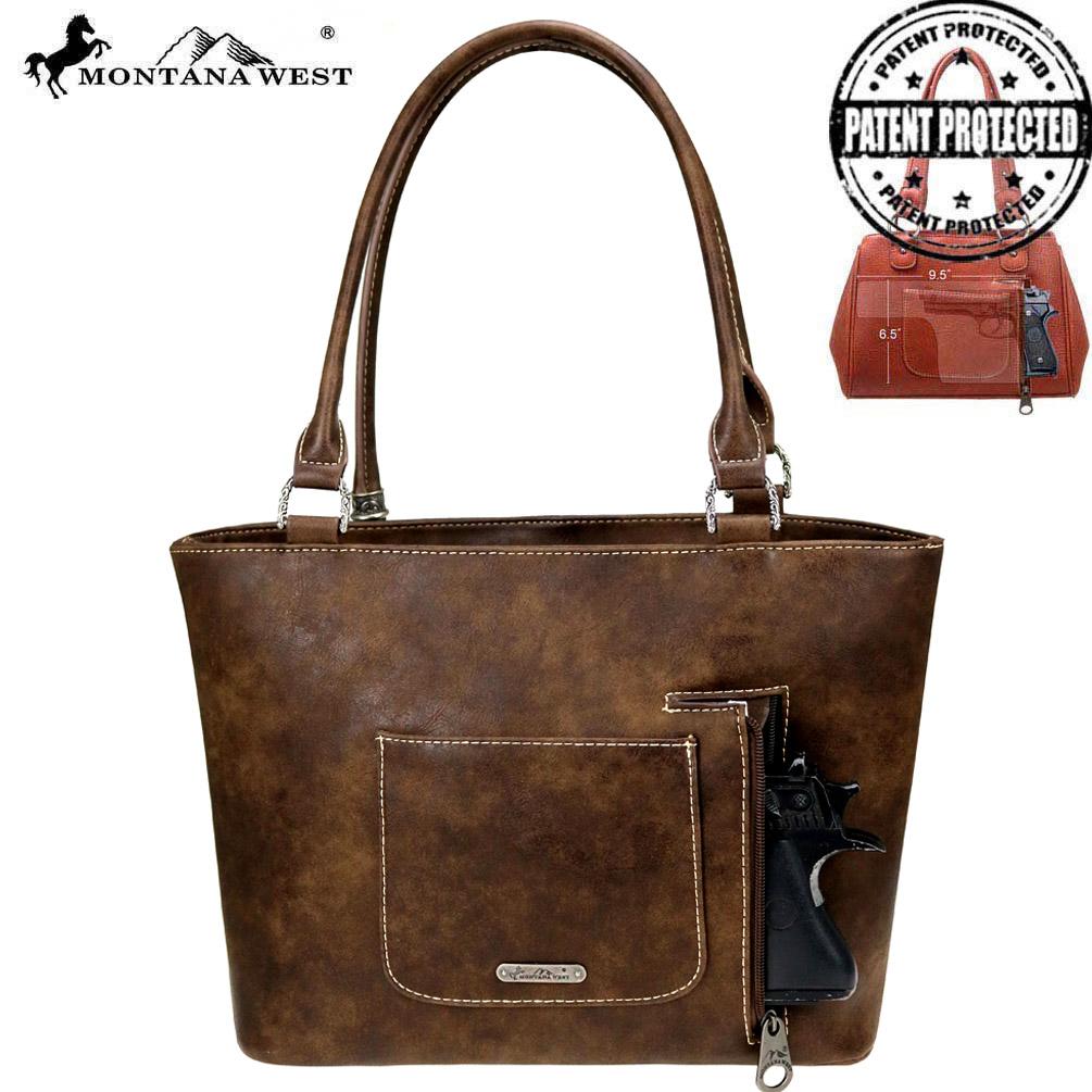 Montana West Embroidered Collection Concealed Carry Tote