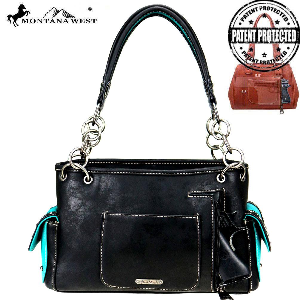 Montana West Embroidered Collection Concealed Carry Satchel