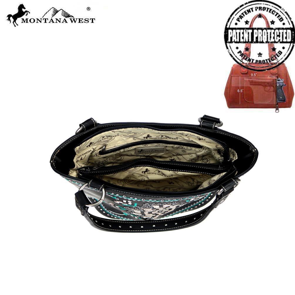 Montana West Aztec Collection Concealed Carry Tote Bag