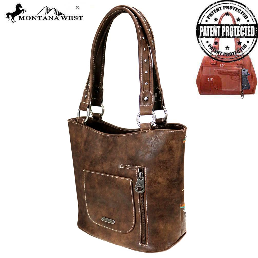 Montana West Aztec Collection Concealed Carry Tote Bag