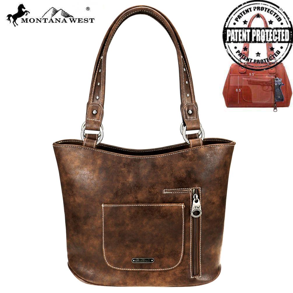 Montana West Aztec Collection Concealed Carry Tote Bag
