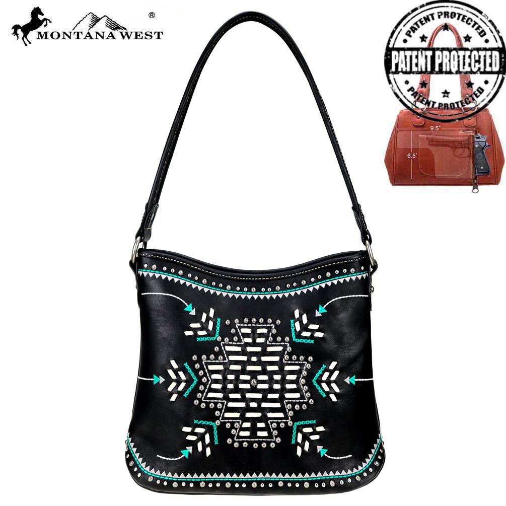 Montana West Aztec Collection Concealed Carry Hobo Bag