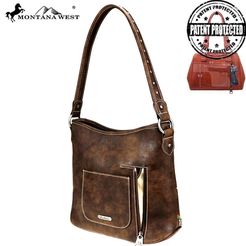 Montana West Aztec Collection Concealed Carry Hobo Bag