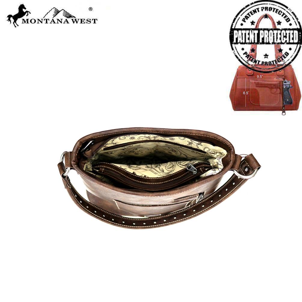 Montana West Aztec Collection Concealed Carry Hobo Bag