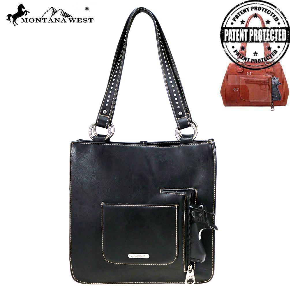 Montana West Tooled Collection Concealed Carry Tote