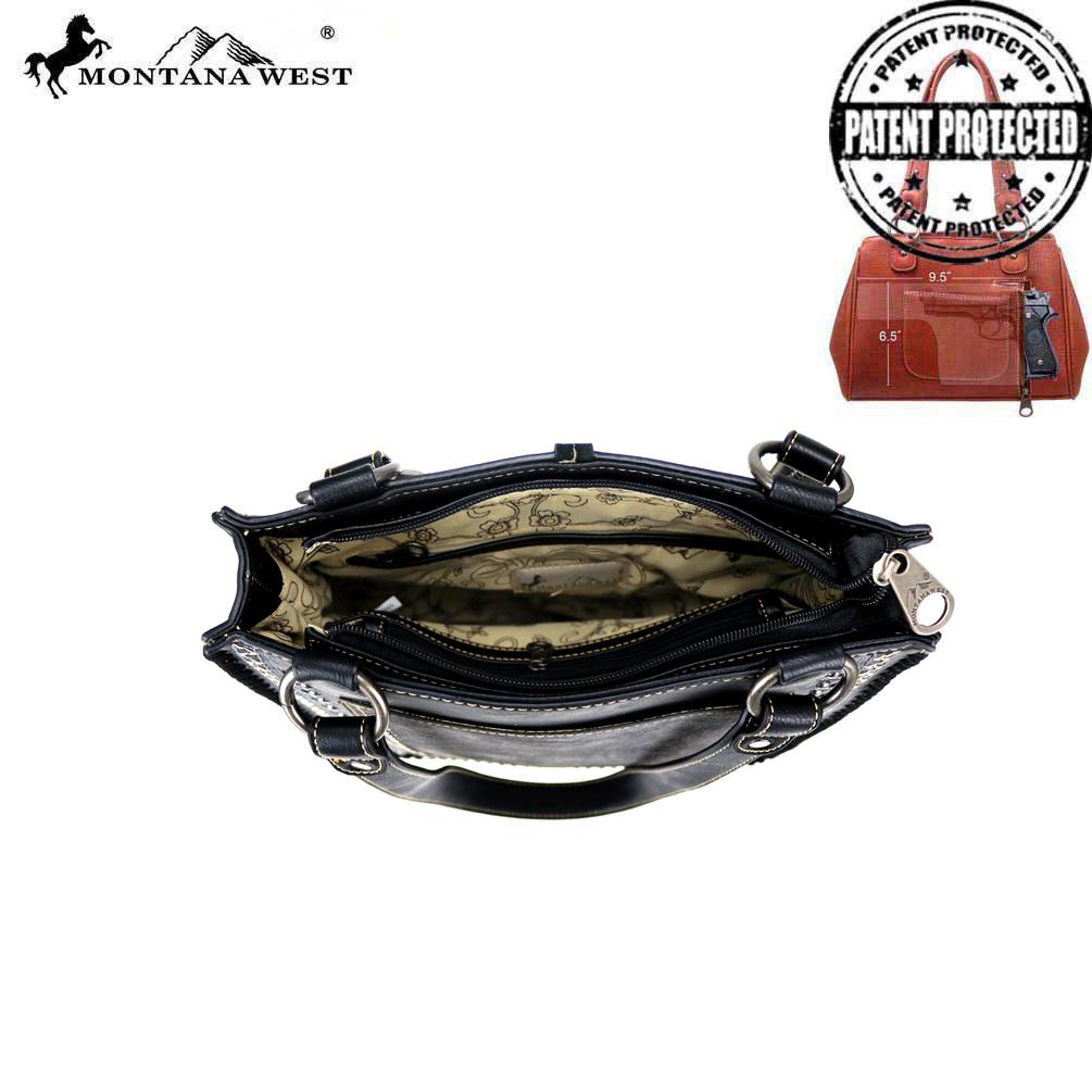 Montana West Tooled Collection Concealed Carry Tote