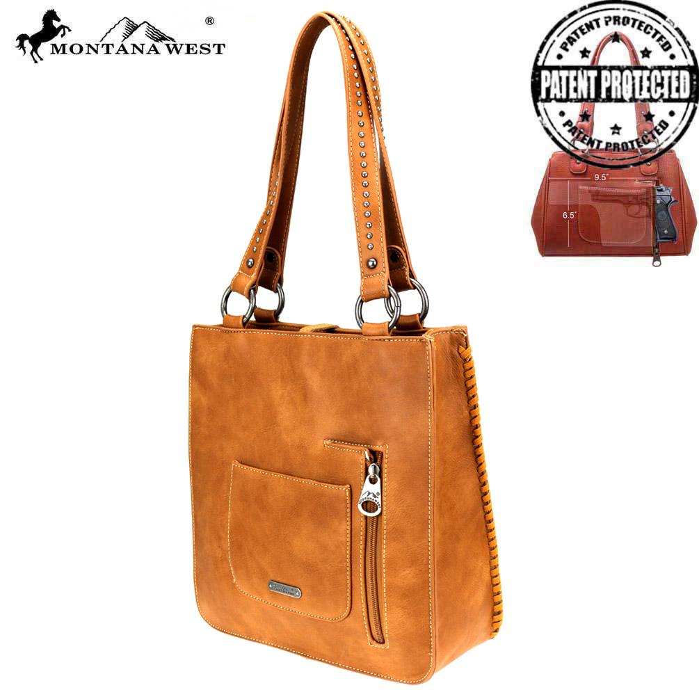 Montana West Tooled Collection Concealed Carry Tote