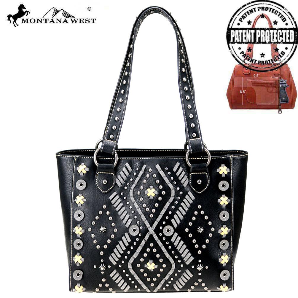 Montana West Aztec Collection Concealed Carry Tote