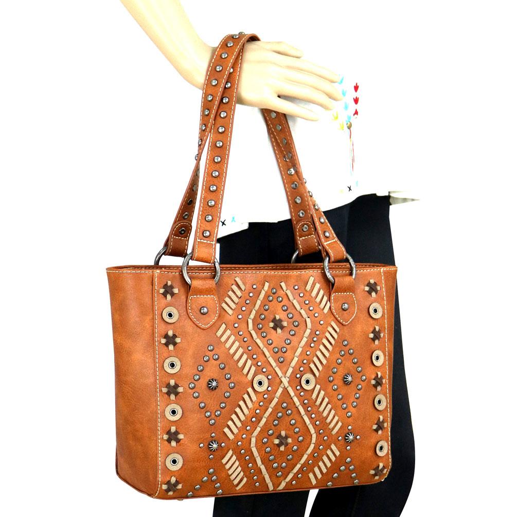 Montana West Aztec Collection Concealed Carry Tote