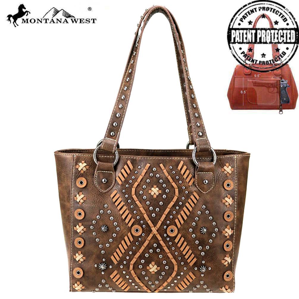 Montana West Aztec Collection Concealed Carry Tote