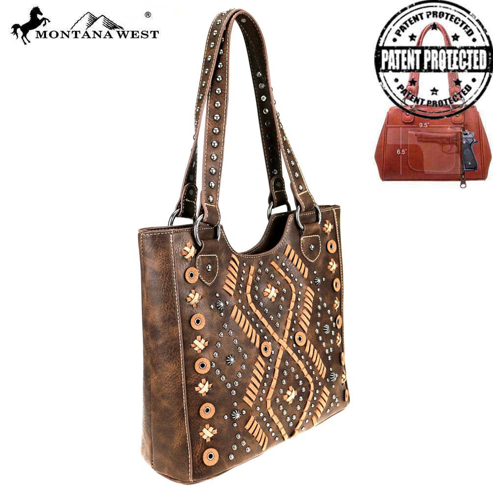 Montana West Aztec Collection Concealed Carry Tote