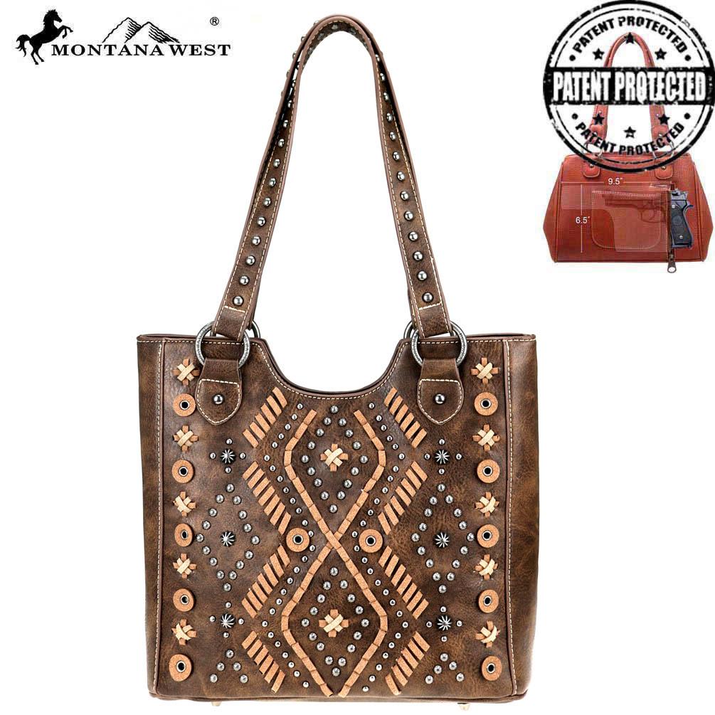 Montana West Aztec Collection Concealed Carry Tote