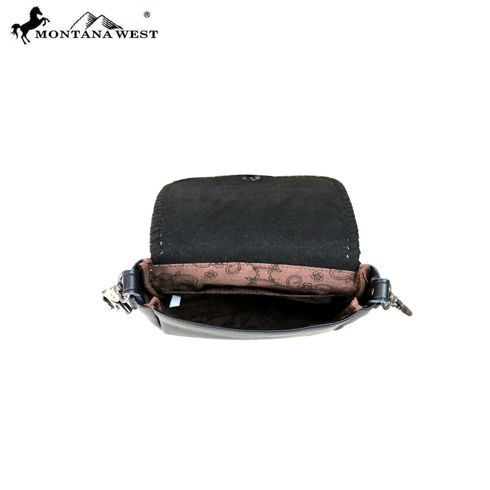 Montana West 100% Real Leather Crossbody